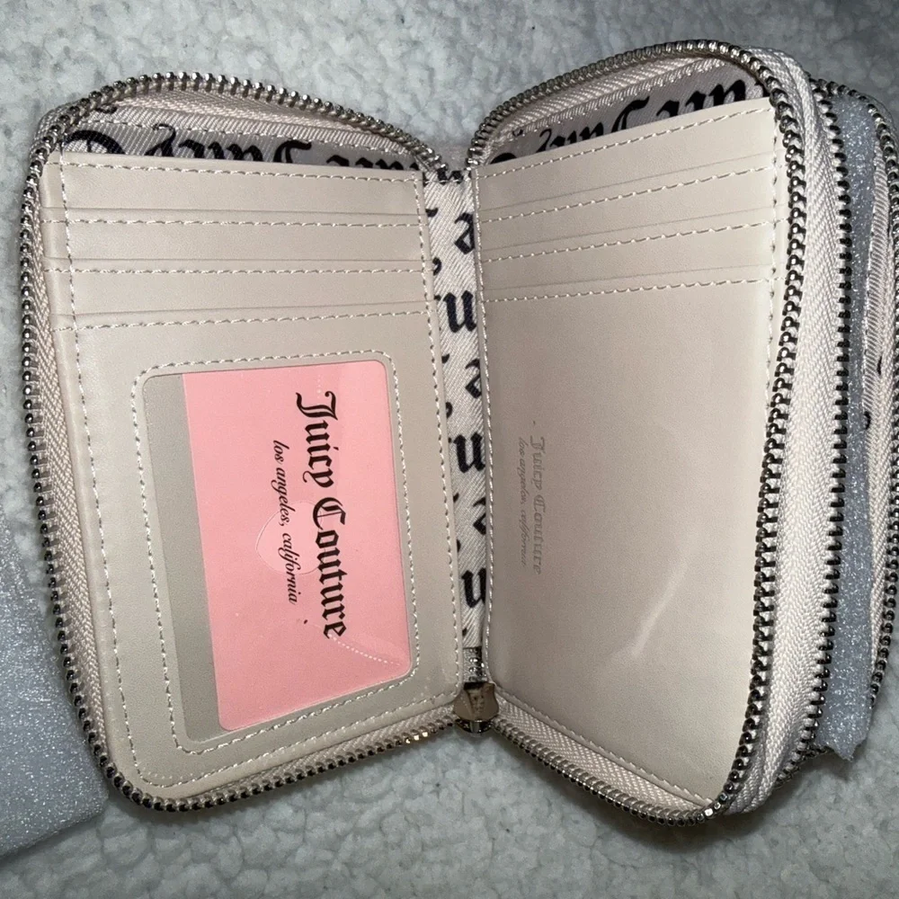 NWT Juicy Couture Girlie Royalty Double Medium Zip Around Wallet
